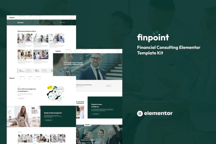 Finpoint – Financial Consulting Elementor Template Kit 1.0.0