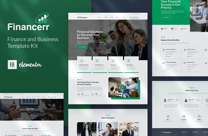 Financerr – Business & Finance Template Kit 1.0.0