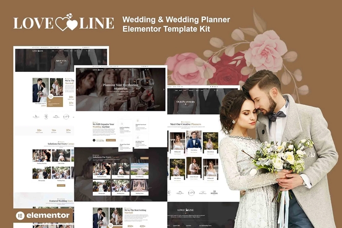 Loveline - Wedding & Wedding Planner Elementor Pro Template Kit 1.0.0