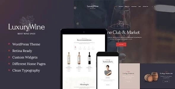 Luxury Wine – Liquor Store & Vineyard WordPress Theme + Shop 1.1.3