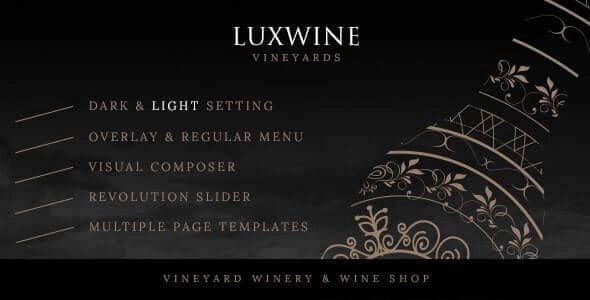 Luxwine – Wine WordPress Theme 2.5