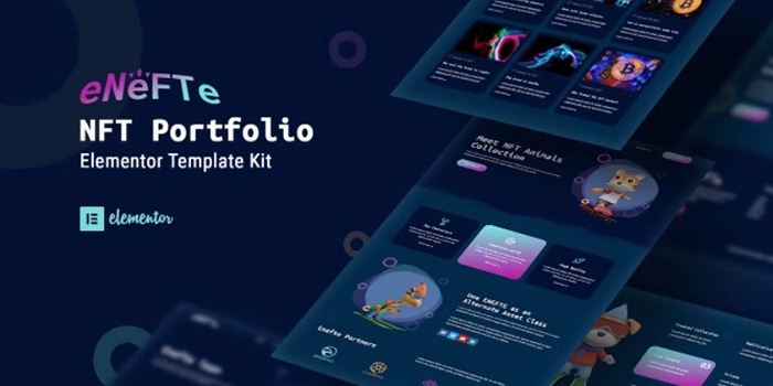 Enefte - NFT Portfolio Elementor Template Kit 1.0.0
