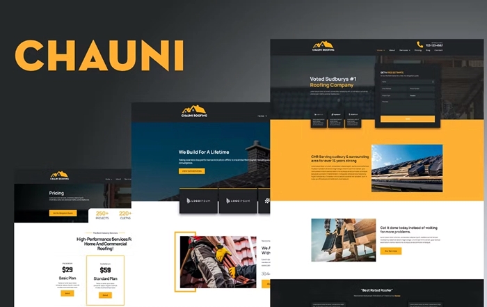 Chauni – Roofing Elementor Template Kit 1.0.0