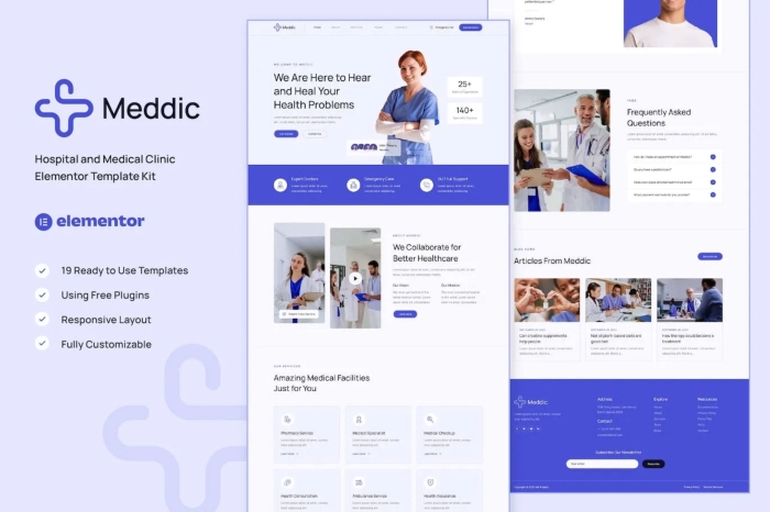 Meddic – Hospital and Medical Clinic Elementor Template Kit 1.0.0