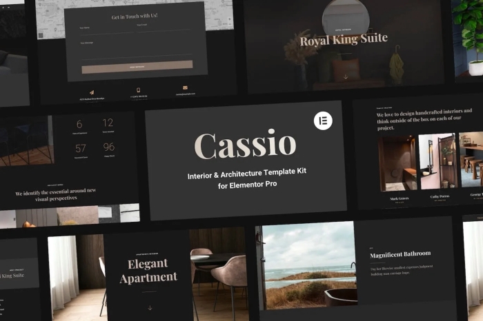 Cassio – Interior & Architecture Elementor Pro Template Kit 1.0.0
