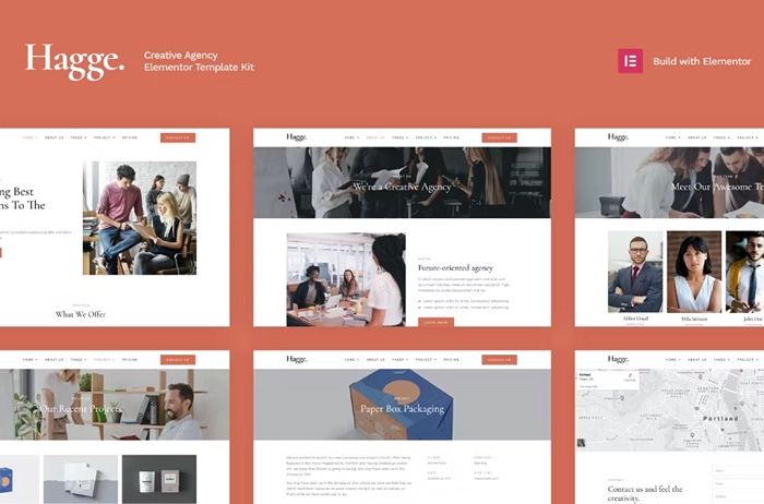 Hagge – Creative Portfolio Elementor Template Kit 1.0.0