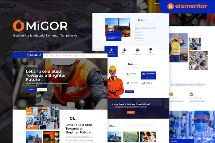 Migor – Engineering & Industrial Elementor Template Kit 1.0.0