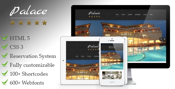 Palace – a premium responsive WordPress hotel theme 1.14