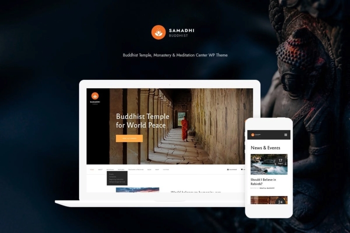 Samadhi – Oriental Buddhist Temple WP Theme 1.0.12