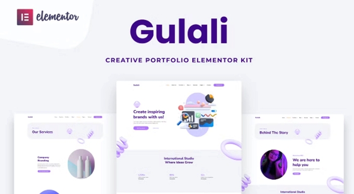 Gulali – Creative Portfolio Elementor Template Kit 1.0.0