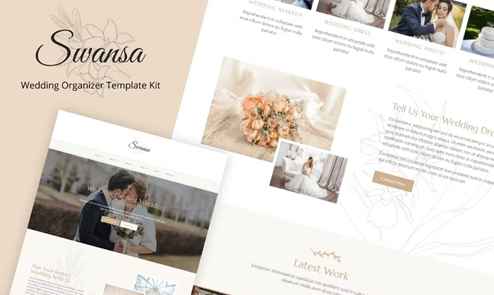 Swansa – Wedding Elementor Template Kit 1.0.0