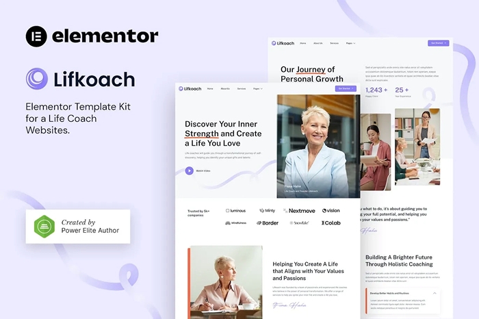 Lifkoach – Life Coach & Mentor Elementor Template Kit 1.0.0