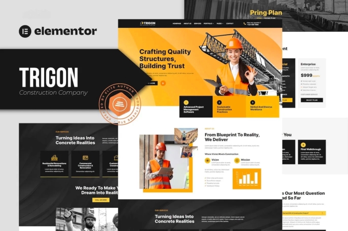 Trigon – Construction Elementor Template Kit 1.0.0