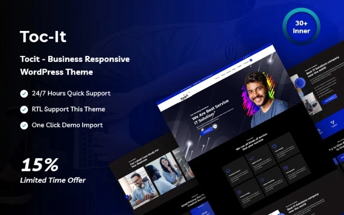 Tocit – Business Responsive WordPress Theme 1.0.0
