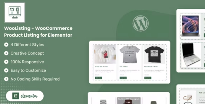 WooListing – WooCommerce Product Listing for Elementor 1.0.1