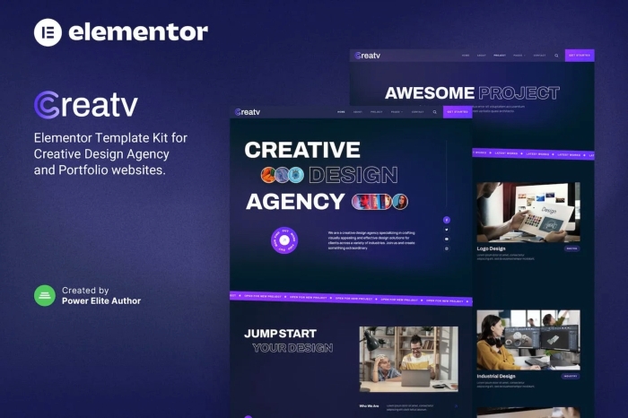 Creatv – Creative Design Agency Elementor Template Kit 1.0.0