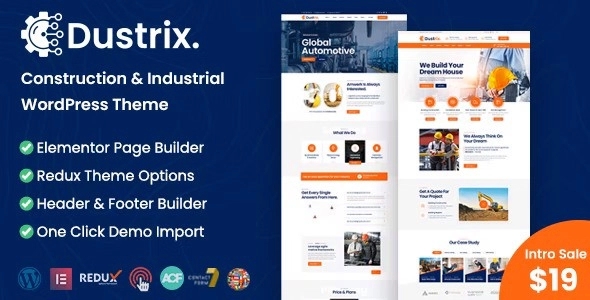 Dustrix – Construction and Industry WordPress Theme 1.5.0