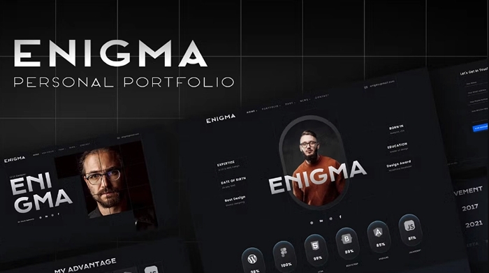 Enigma – Personal Portfolio Elementor Template Kit 1.0.0