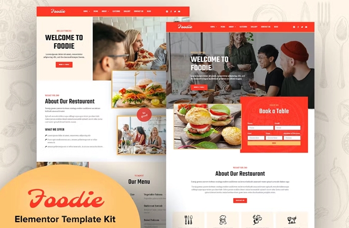 Foodie – Fast Food Elementor Template Kit 1.0.0