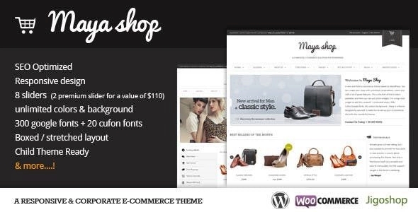 MayaShop – A Flexible Responsive e-Commerce Theme 3.7.1