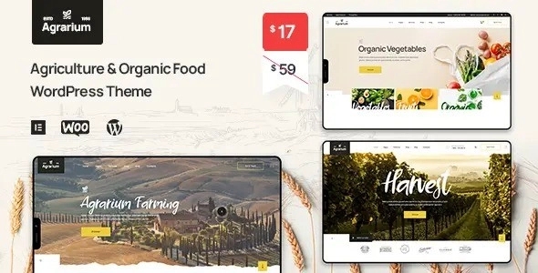 Agrarium – Agriculture & Organic Food WP Theme 1.0.0