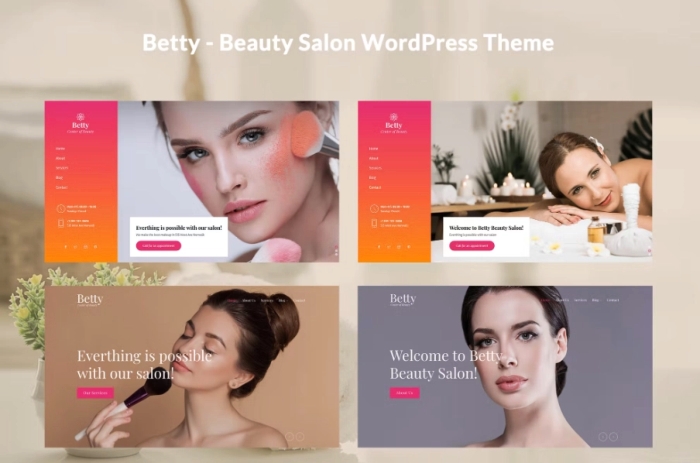Betty – Beauty Salon WordPress Theme 1.0