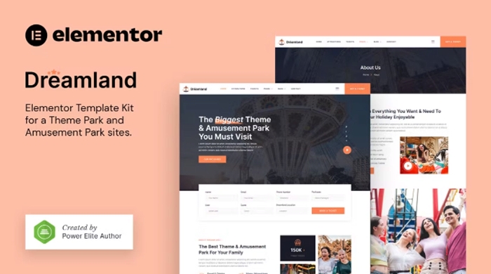 Dreamland – Amusement & Theme Park Elementor Template Kit 1.0.0