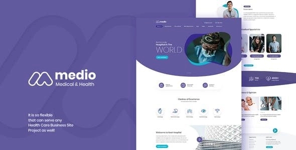 Medio β Medical Organization WordPress Theme 1.0