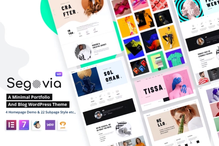 Segovia – A Minimal Portfolio And Blog Theme 1.5.4