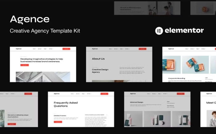 Agence – Creative Agency Elementor Template Kit 1.0.0