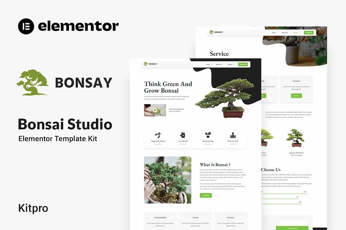 Bonsay – Bonsai Studio Elementor Template Kit 1.0.0