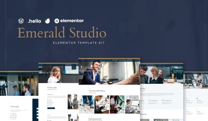 Emerald Studio – Digital Agency Elementor Template Kit 1.0.0