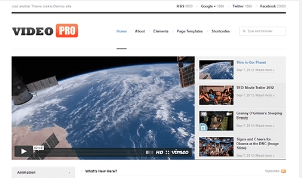 Theme Junkie – VideoPro 1.0.1