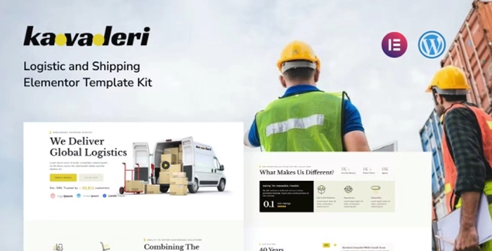 Kavaleri Logistic & Shipping Elementor Template Kit 1.0.0