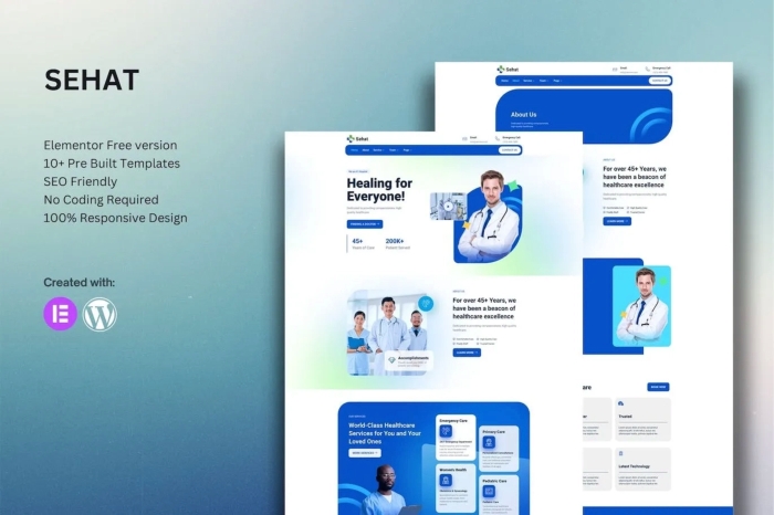 Sehat – Medical Elementor Template Kit 1.0.0