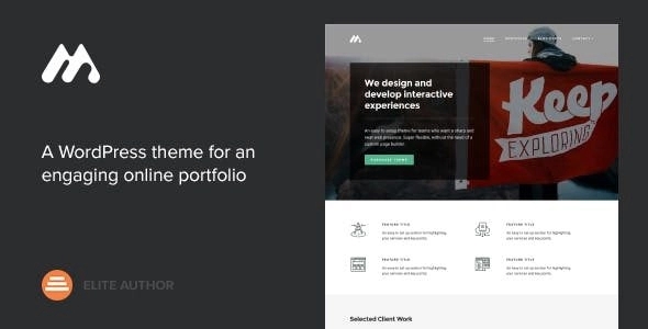 Meth β A Minimal One Page Portfolio Theme 2.2.0