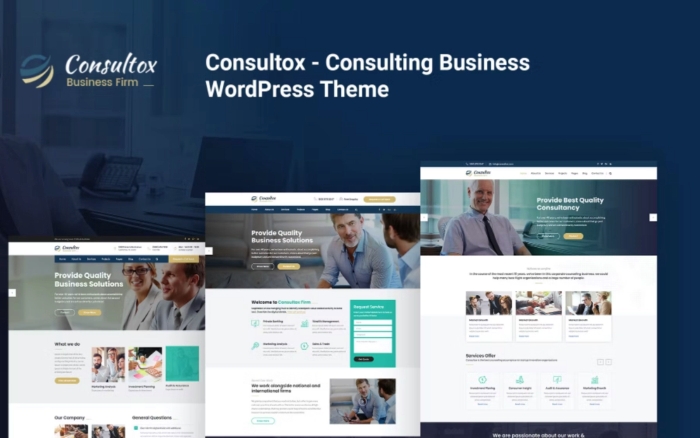 Consultox – Consulting Business WP Theme 2.5
