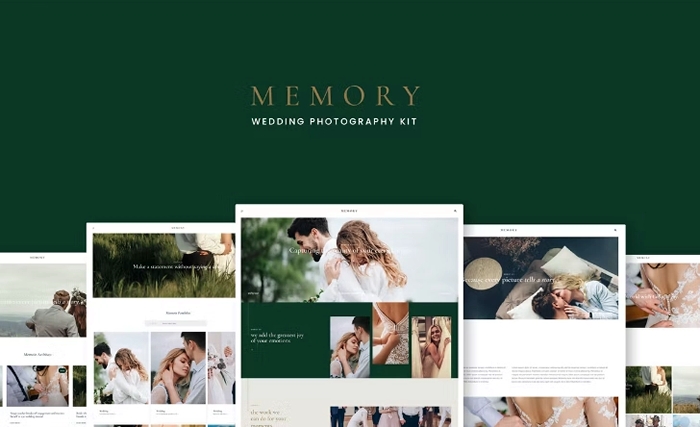 Memory – Wedding Photography Elementor Template Kits 1.0.0