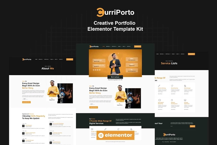 Curriporto – Creative Portfolio Elementor Pro Template Kit 1.0.0
