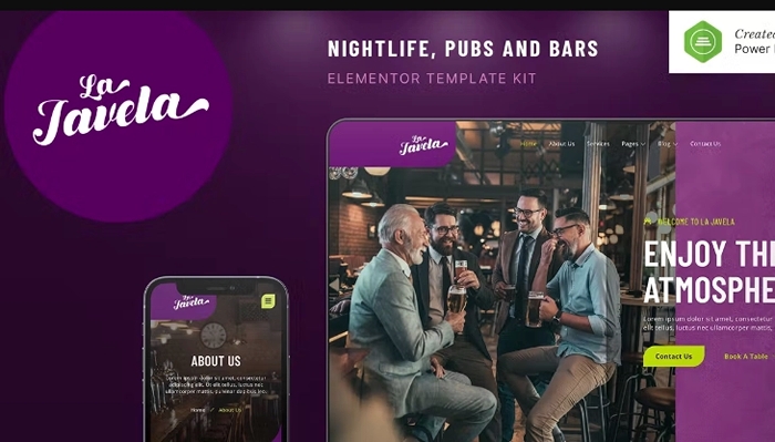 LaJavela - Bar Nightlife & Pub Elementor Template Kit 1.0.0