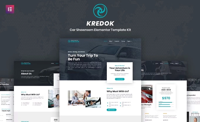 Kredok – Car Showroom Elementor Template Kit 1.0.0
