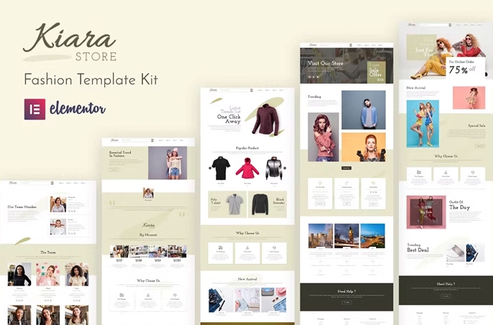 Kiara – Fashion Elementor Template Kit 1.0.0