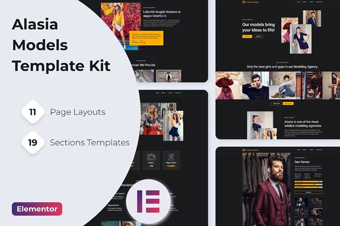 Alasia – Model Agency Elementor Template Kit 1.0.0