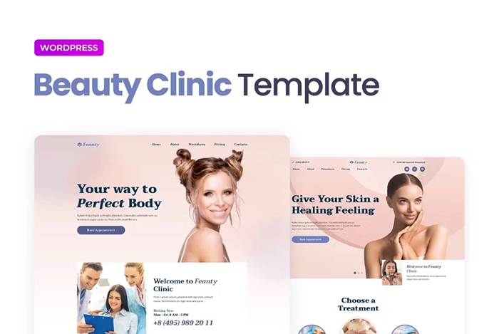 Feanty - Beauty Clinic Elementor Template Kit 1.0.0