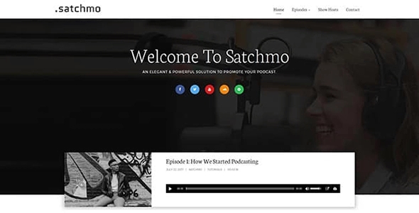 Satchmo Podcasting WordPress Theme 1.7.7