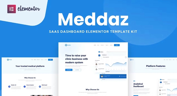 Meddaz – SaaS Medical Elementor Template Kit 1.0.0