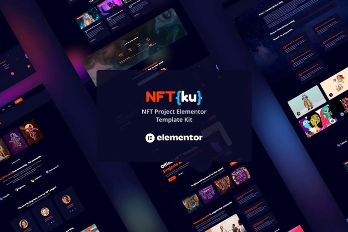 NFTku – NFT Project Elementor Template Kit 1.0.0