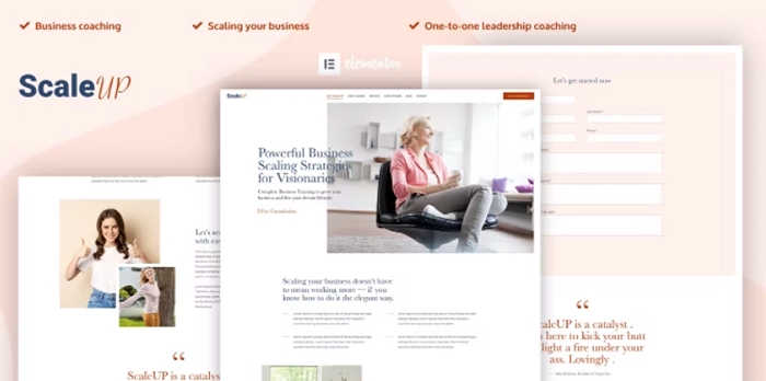 ScaleUP – Business Coaching Elementor Template Kit 1.0.0