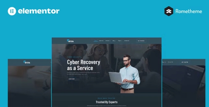 Intera – Cybersecurity Elementor Pro Full Site Template Kit 1.0.0