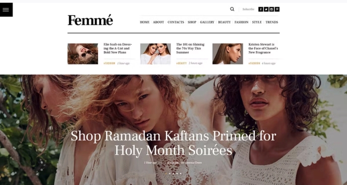 Femme - Online Magazine & Fashion Blog WP Theme 1.3.2